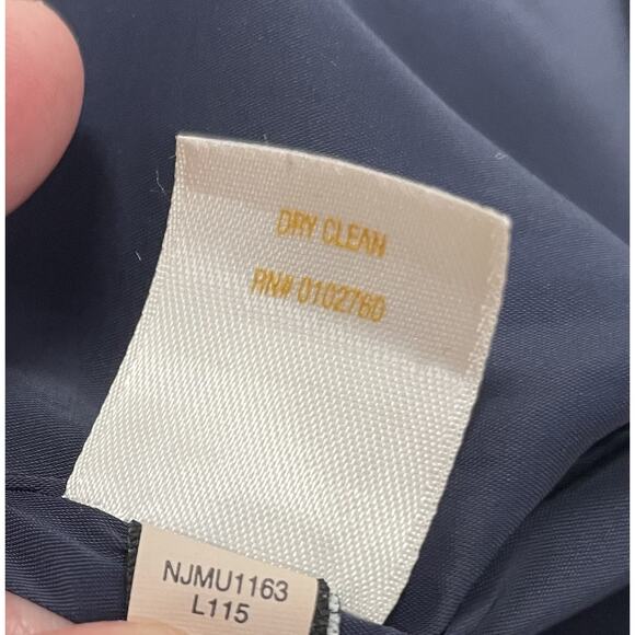 Kate Spade Shorts Womens 4 Navy Blue Cuffed Bow Back Gold Button Classic Preppy - Picture 11 of 15